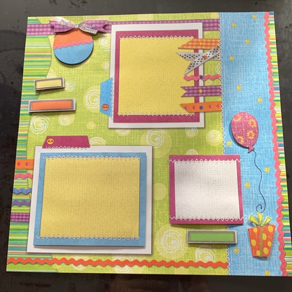7 pre made 12 x 12” scrapbook pages - Picture 8 of 8